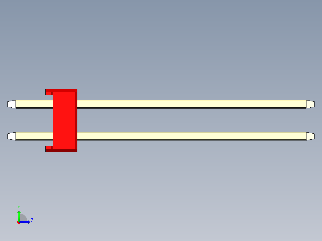 彩色公头100mil（2.54mm）系列-DS1021_red_2x28p_100mil_Type19_rev1.0左视图