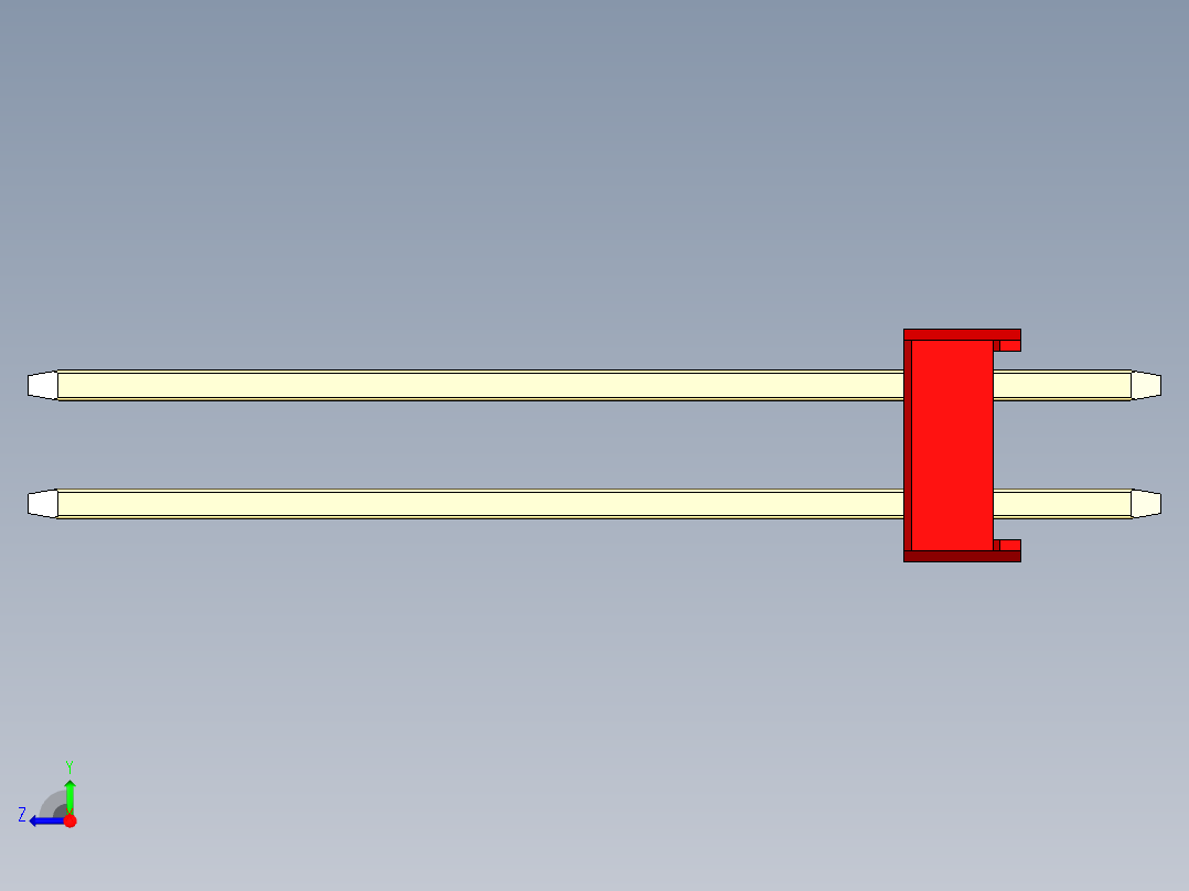彩色公头100mil（2.54mm）系列-DS1021_red_2x28p_100mil_Type19_rev1.0右视图