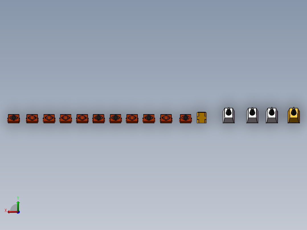 行车手柄行车开关16种后视图