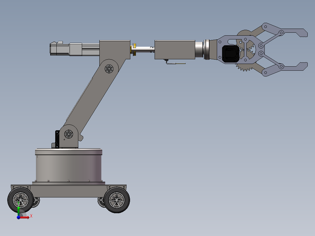 轮式机器人三维SW模型=1181645==200前视图