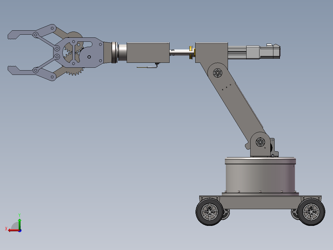 轮式机器人三维SW模型=1181645==200后视图