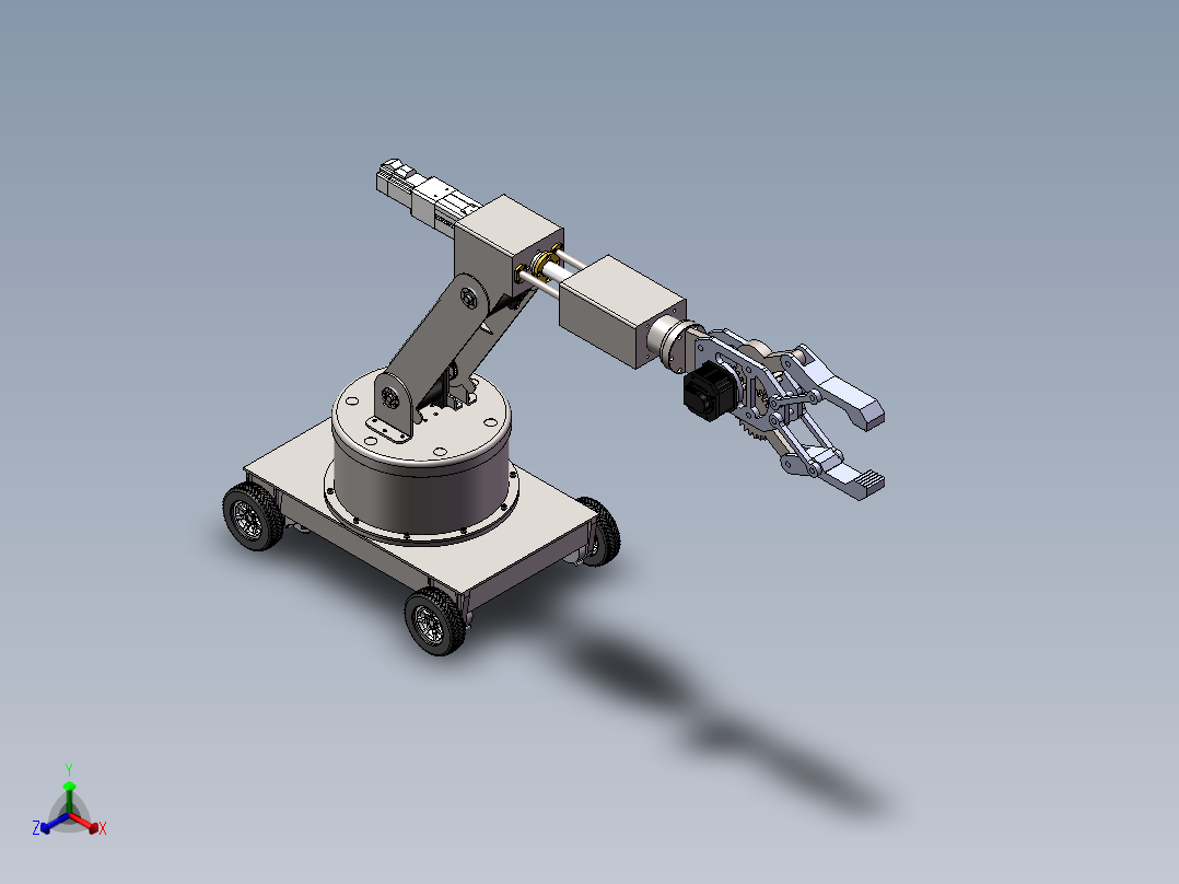 轮式机器人三维SW模型=1181645==200正等轴测图