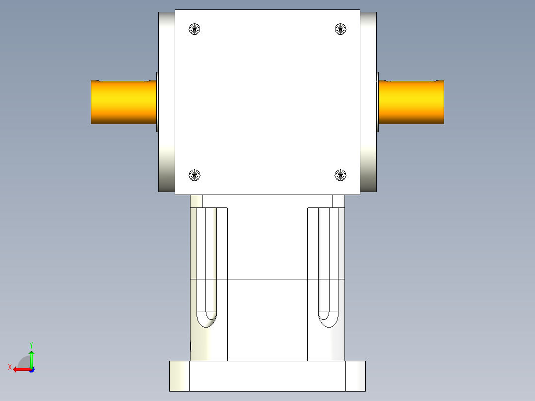 换向器PW170双轴 PGH142-L1 35-114.3-200-M12.stp后视图
