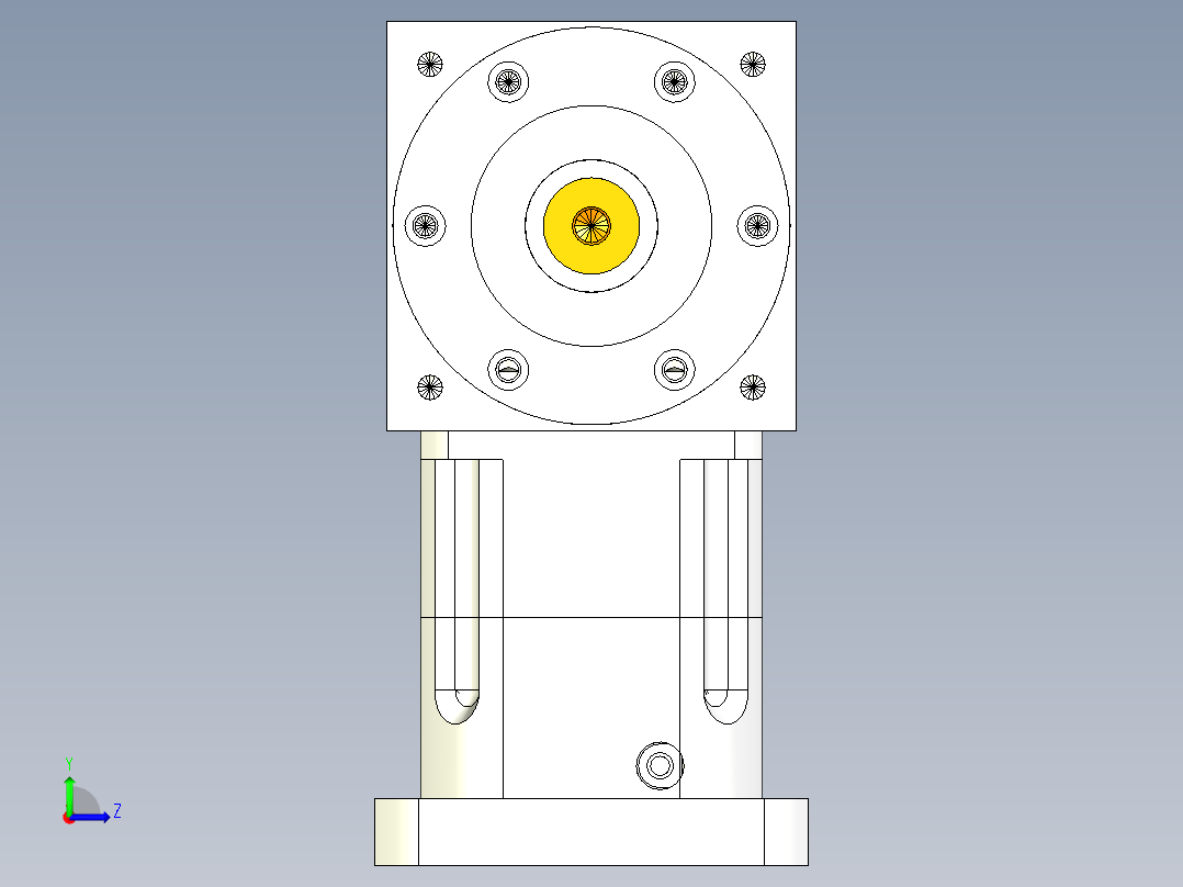 换向器PW170双轴 PGH142-L1 35-114.3-200-M12.stp左视图