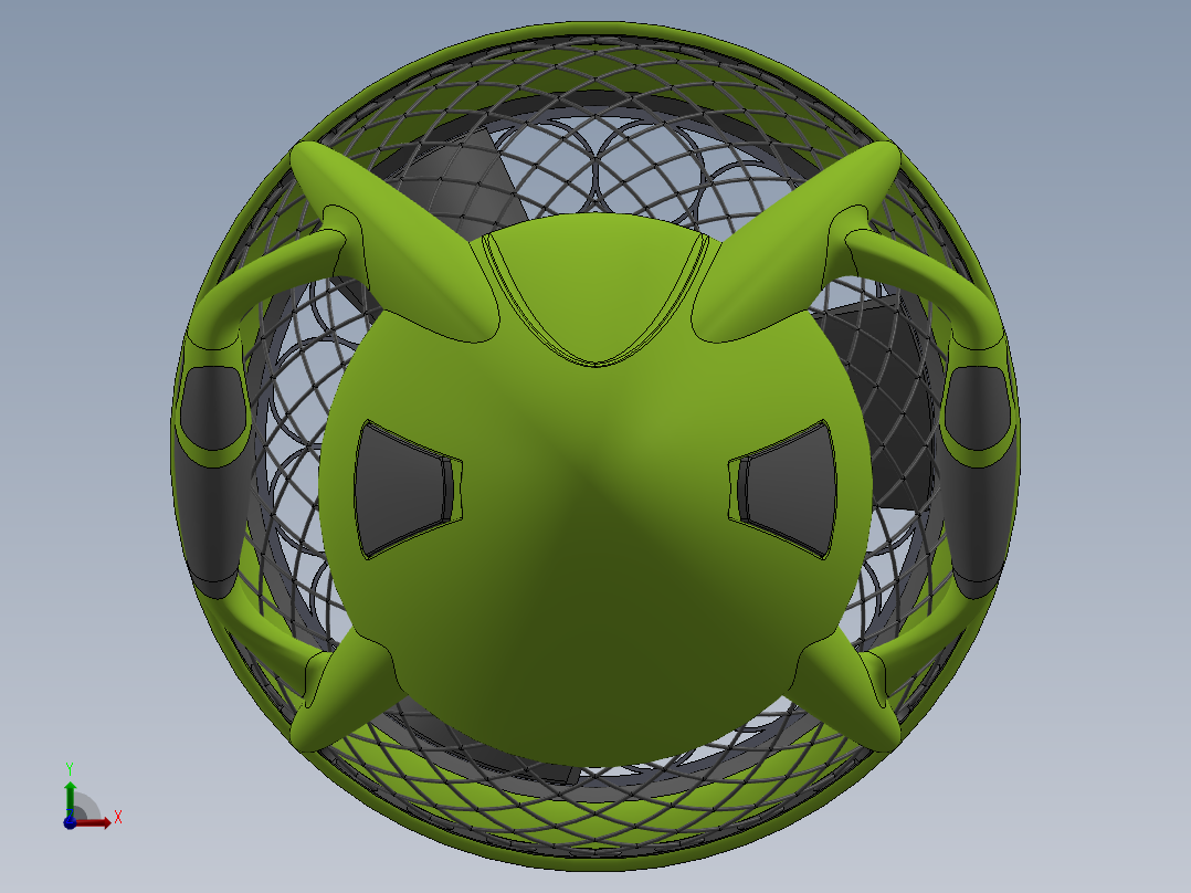 潜水器 水下机器人前视图