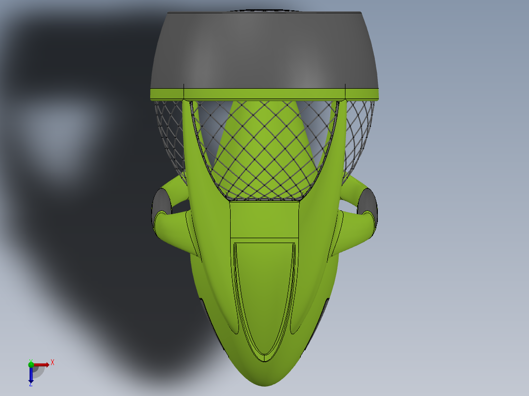 潜水器 水下机器人俯视图
