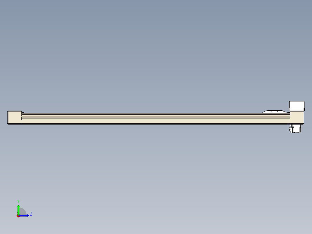 同步带全封闭直线模组TPA-HCB-65S-90-L1000-MR-Y-P10-N3左视图
