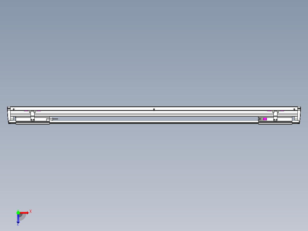 威洛博VL系列直线电机模组-2VL14S2-S950俯视图