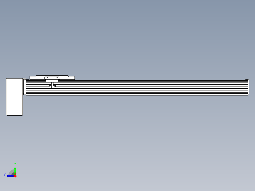 同步带全封闭直线模组TPA-HCB-14D-120-L650-RP-C-P40-N3右视图