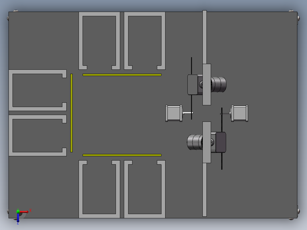 停车场模型俯视图