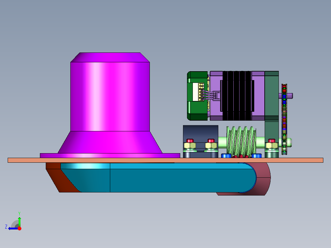 电驱快速启闭水密舱口右视图