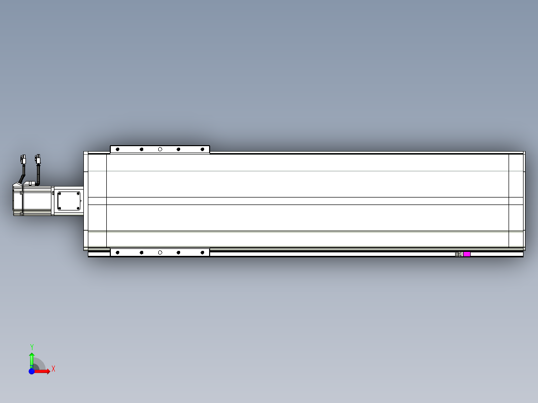 VF丝杆传动-一般环境VF27-Lxx-C-S800-BC-ZP75-C3前视图