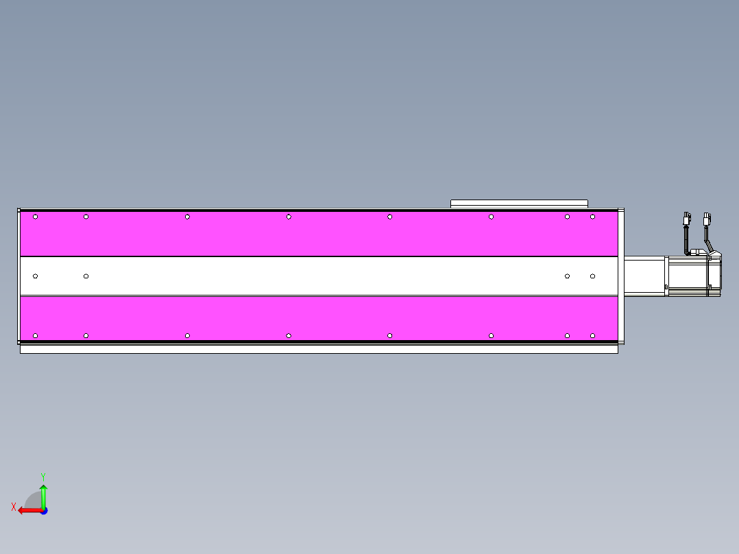 VF丝杆传动-一般环境VF27-Lxx-C-S800-BC-ZP75-C3后视图