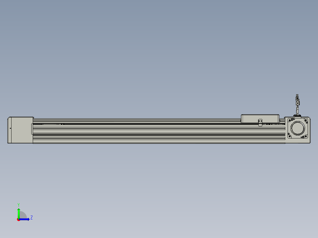 威洛博直线电机模组EB8-L200-S800-R-P75-MS3左视图