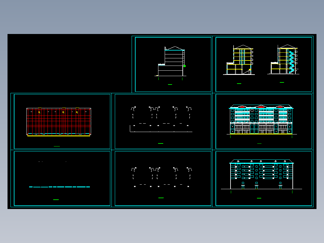 二层底商住宅楼方案图