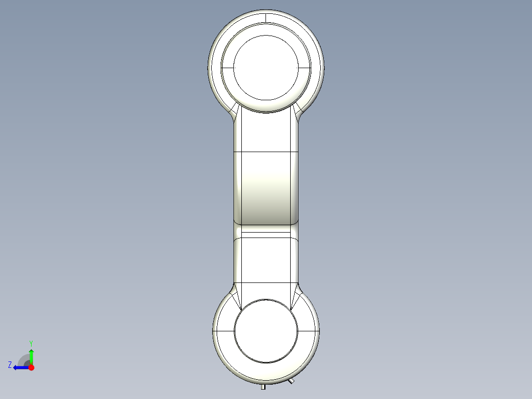 紧固件-IGES 0.7500 Double Shackle 0.5000右视图