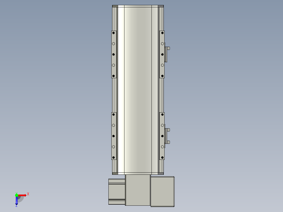 直线模组WG-LHB12-S150-RD设计图纸俯视图