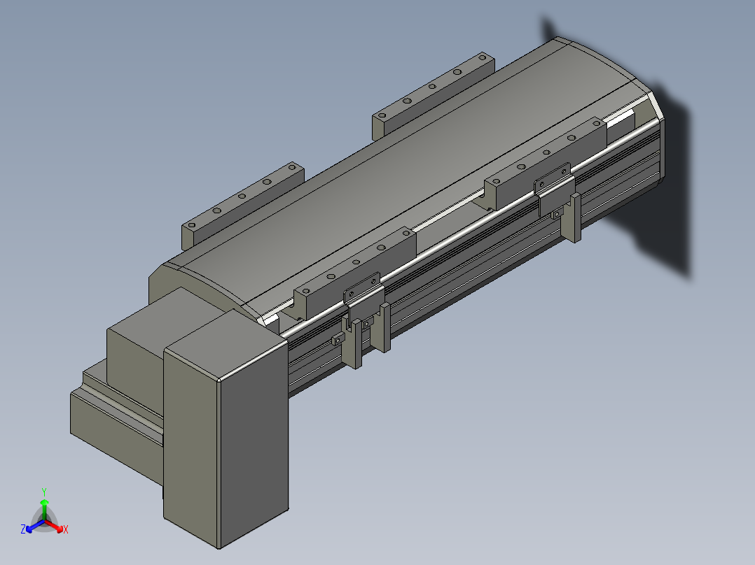 直线模组WG-LHB12-S150-RD设计图纸正等轴测图