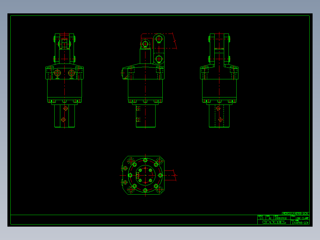 KOSMEKLKA0900-GCN多系列多零件图纸模型