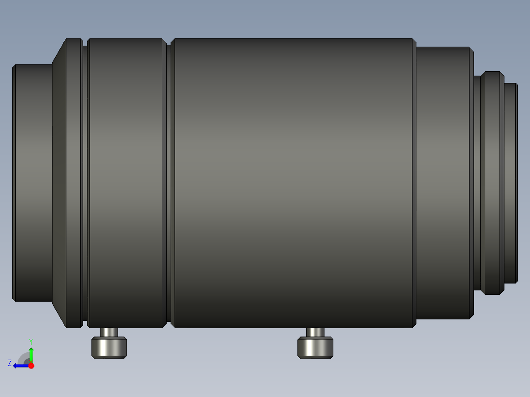 基恩士CA-LHR12_kc图纸模型右视图