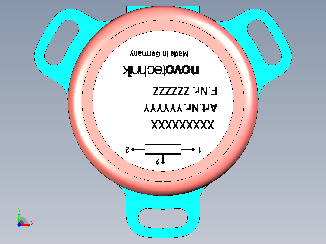 NOVOTECHNIK角度位移传感器SP-2500 系列前视图