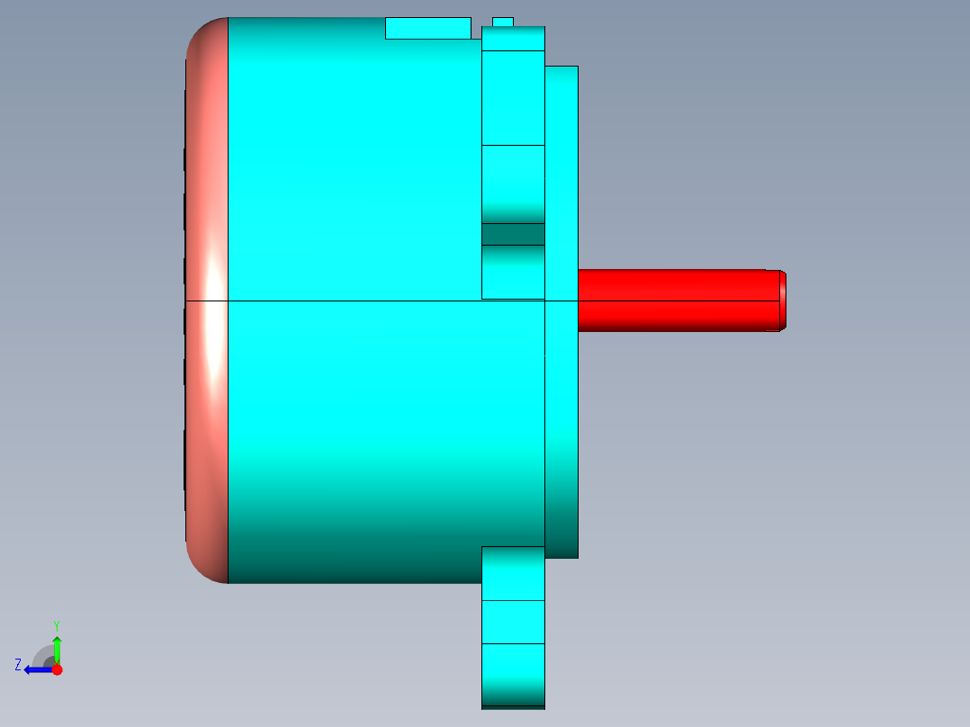 NOVOTECHNIK角度位移传感器SP-2500 系列右视图