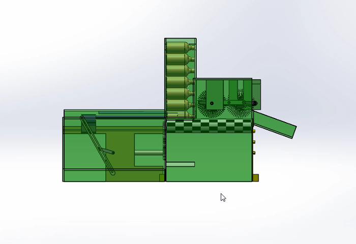 洗瓶机的简易设计 （课程设计，说明书,solidworks,运动分析）