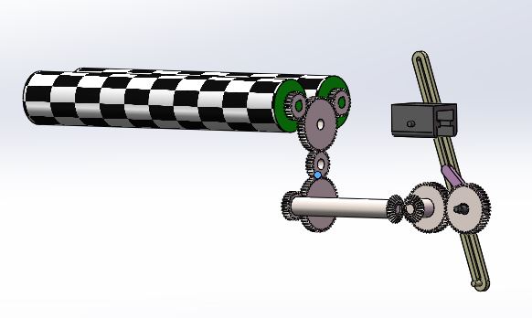 洗瓶机的简易设计 （课程设计，说明书,solidworks,运动分析）