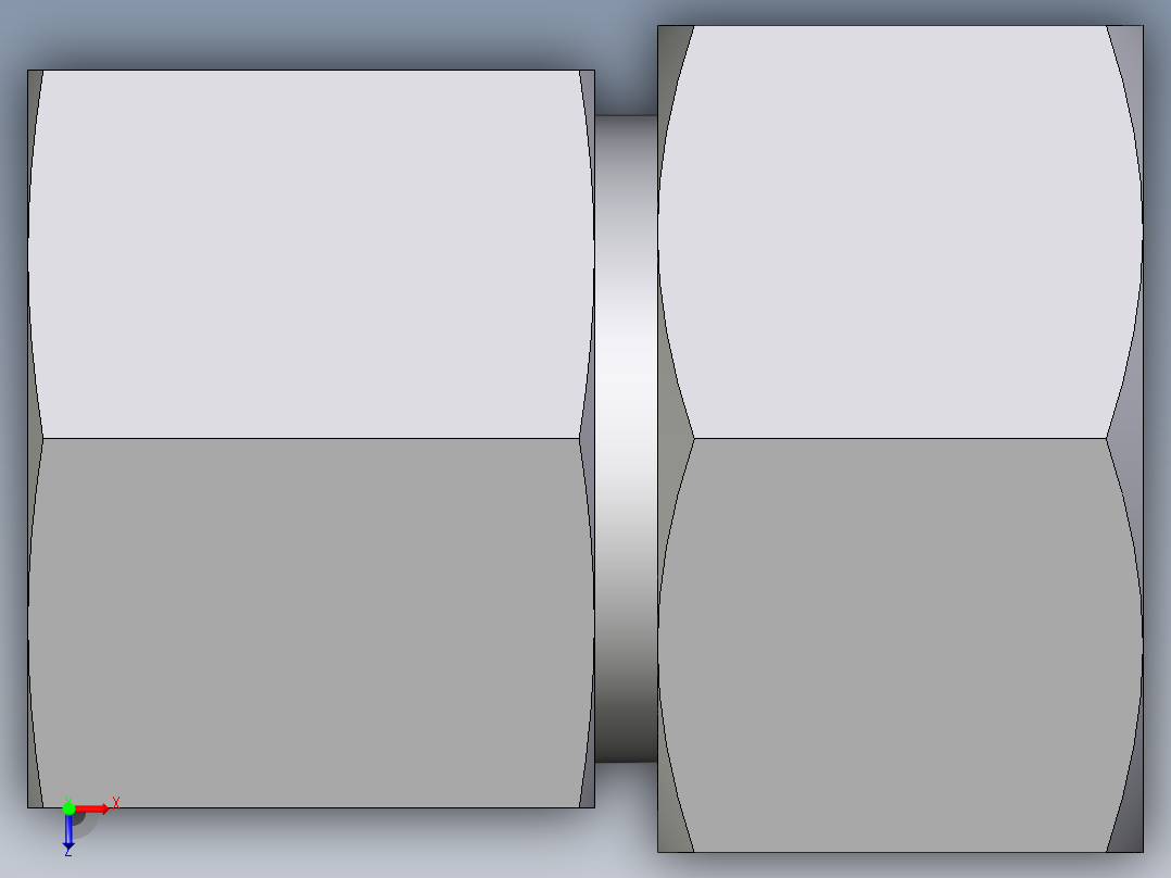 卡套式工业通用硬管接头EO_Swivel_connector_GAI25SR71俯视图