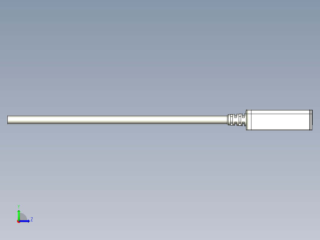 槽型光电传感器LU_15_3D左视图