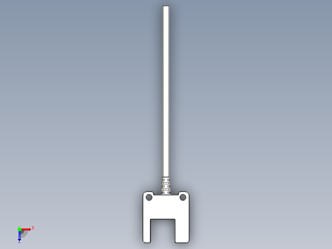 槽型光电传感器LU_15_3D俯视图