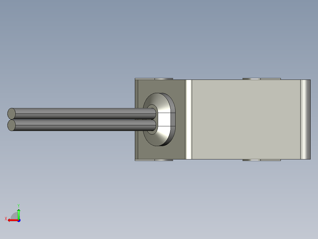 基恩士LV-H37_kc图纸模型后视图