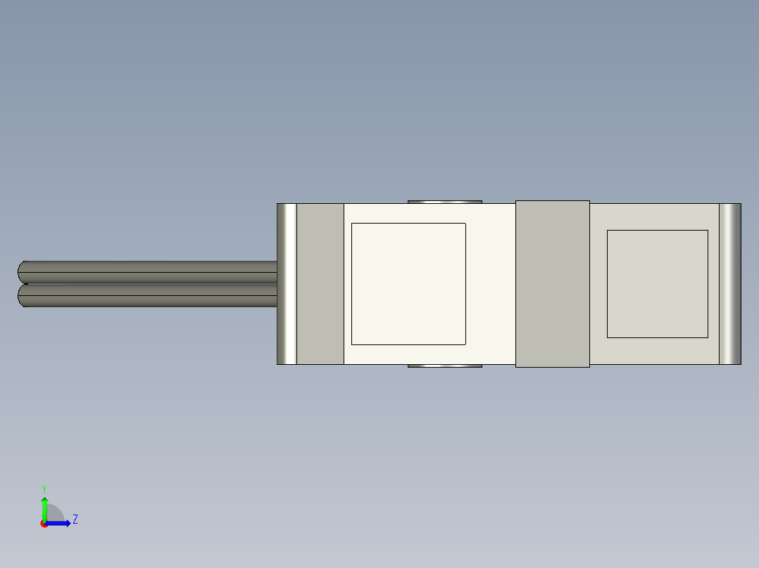 基恩士LV-H37_kc图纸模型左视图