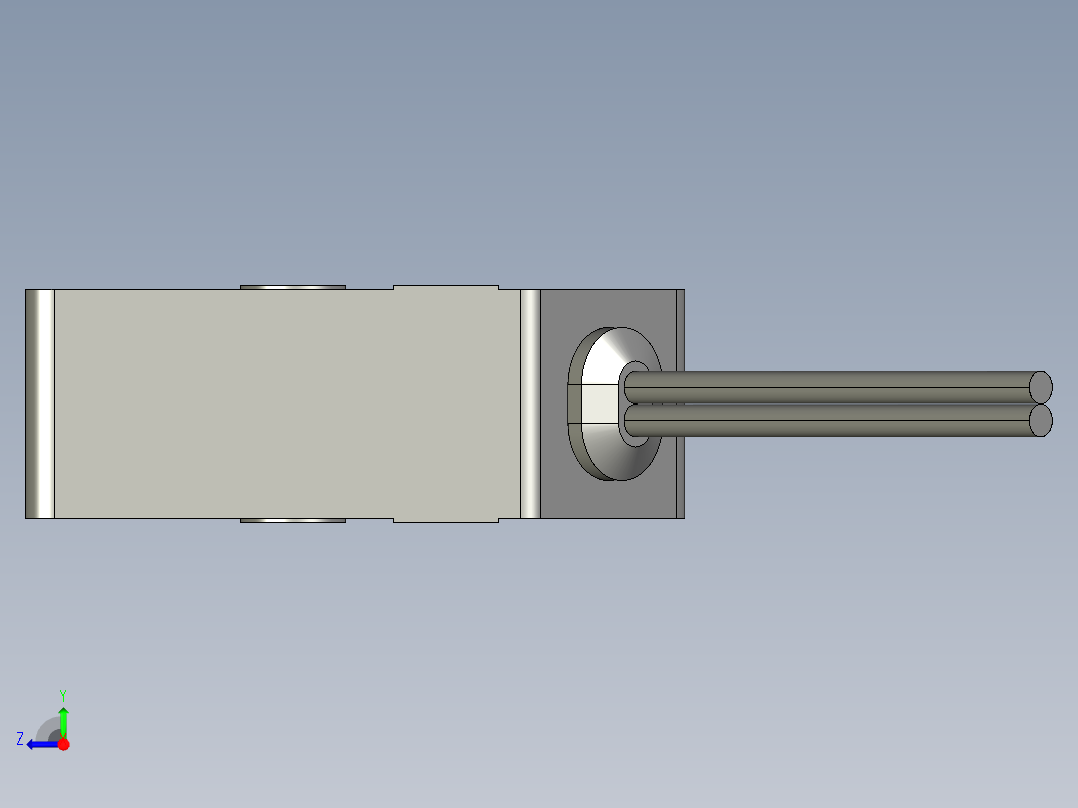 基恩士LV-H37_kc图纸模型右视图