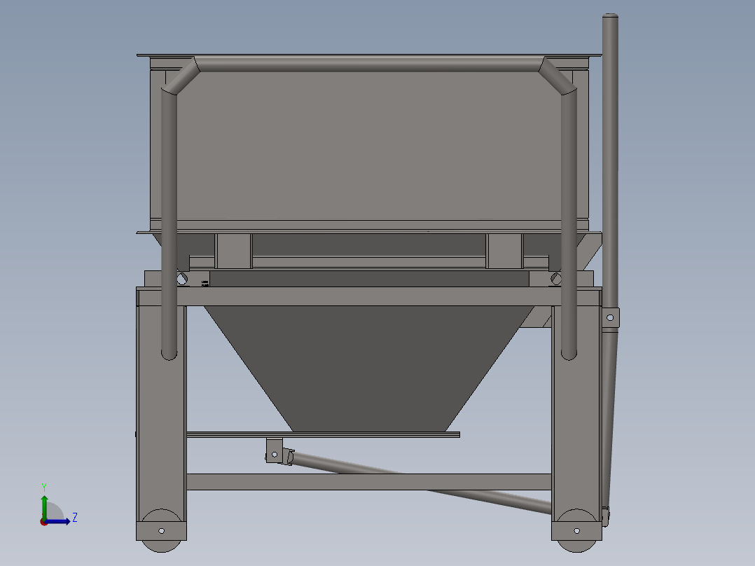 赛车平衡测试器设计模型左视图