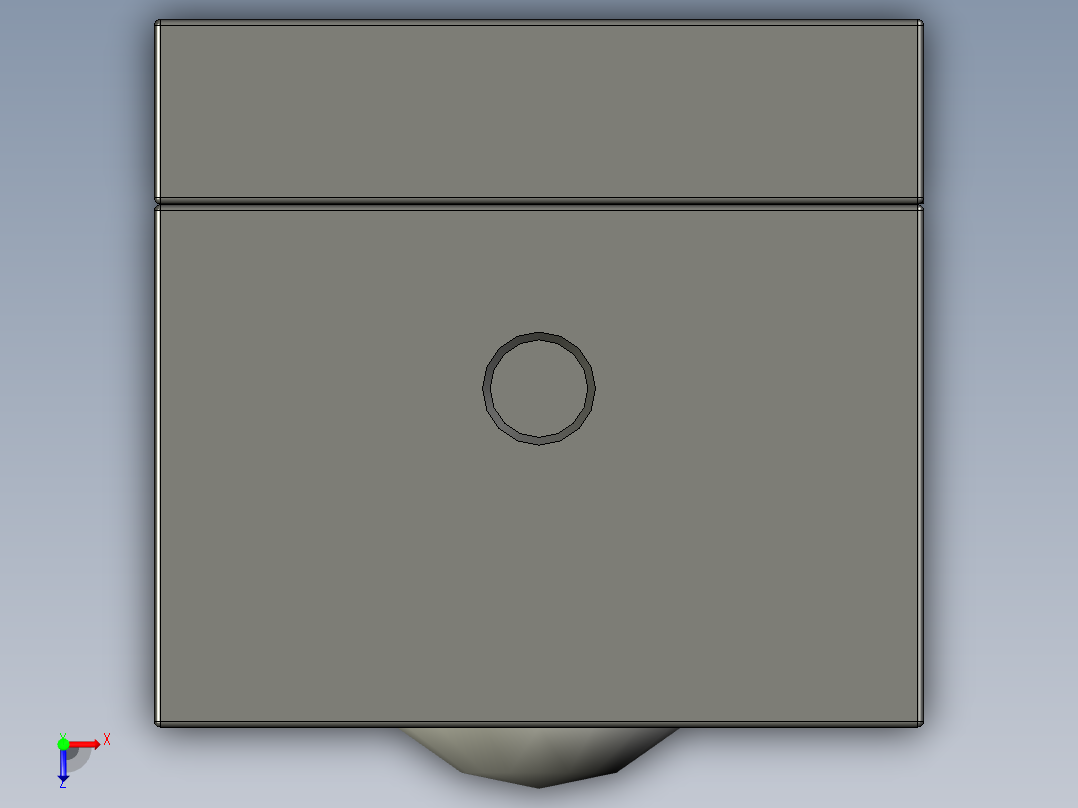 空氣浮上式萬向滾珠條(角溝型)AFU(B)-3D多系列多零件图纸模型俯视图