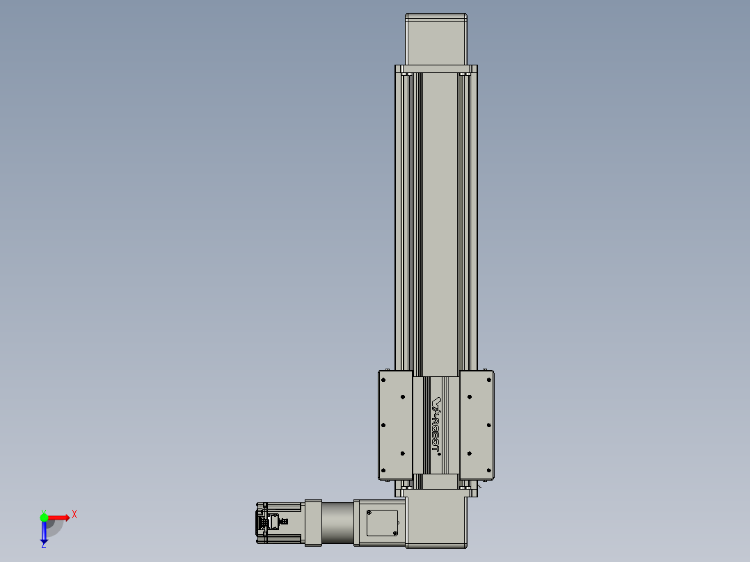 威洛博直线电机模组EB16-L208-S550-R-ZP75-MS3-5K俯视图