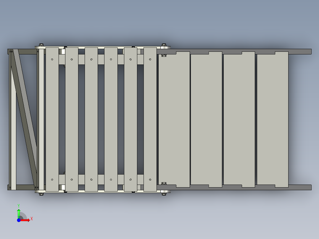 tangga人字梯结构前视图