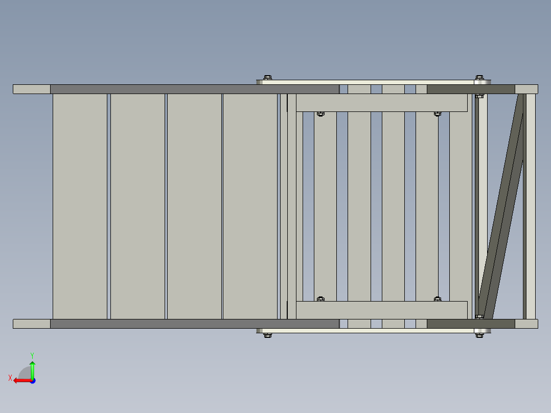 tangga人字梯结构后视图