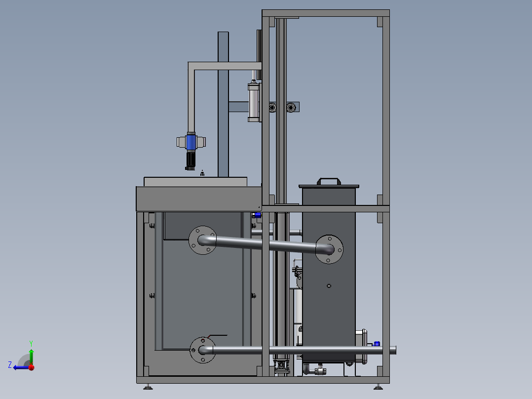试管超声波清洗设备sw23右视图