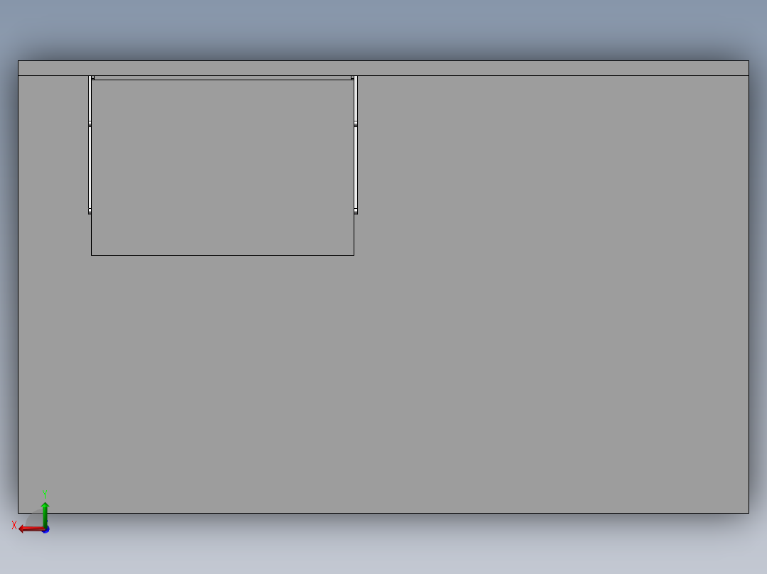 折叠机构模型与仿真后视图