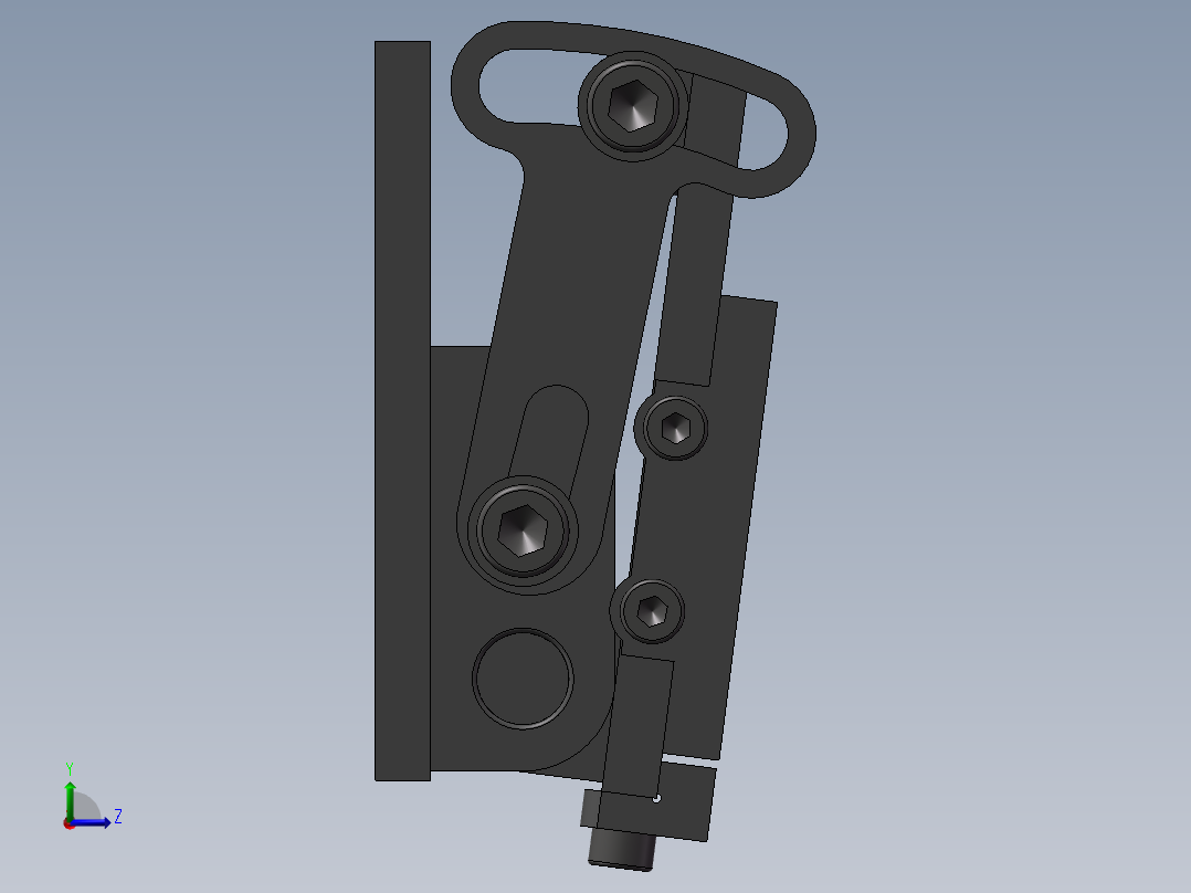 角平台3D模型左视图