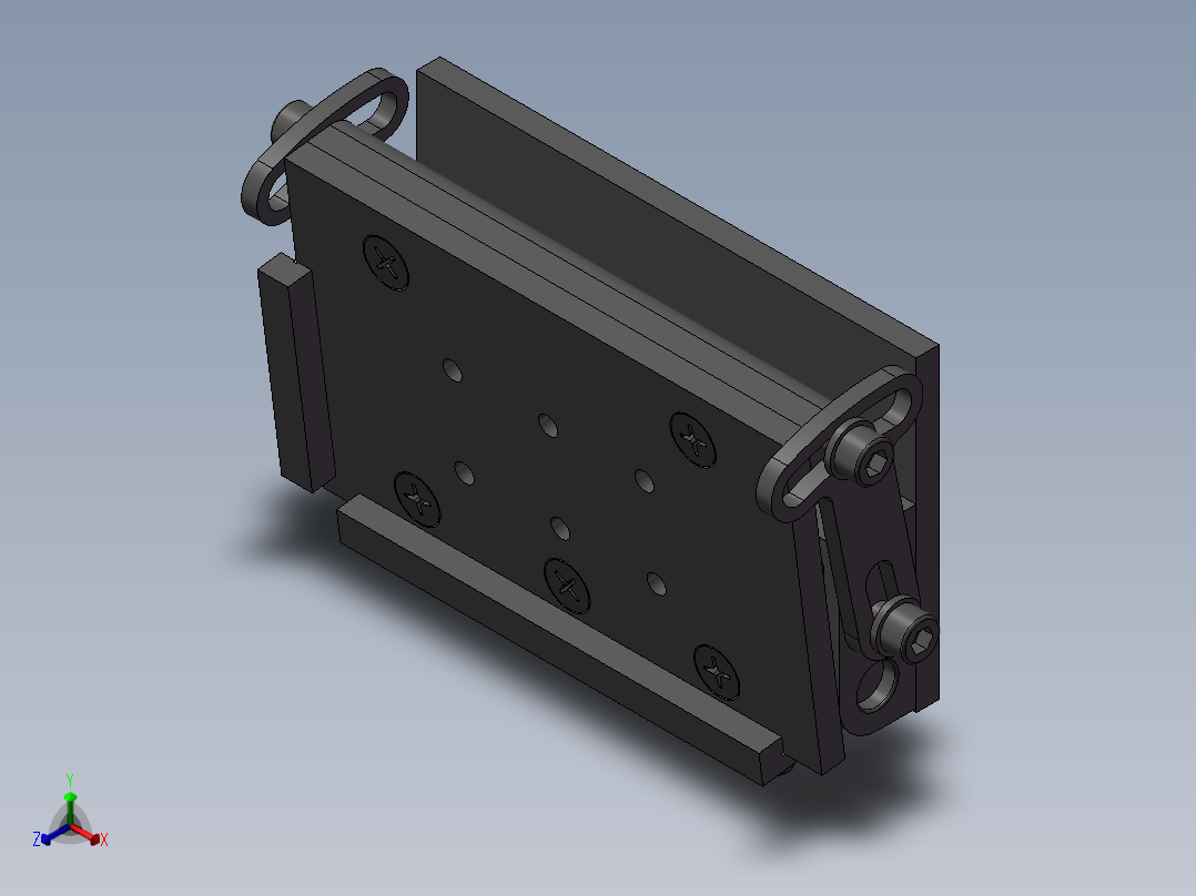 角平台3D模型正等轴测图