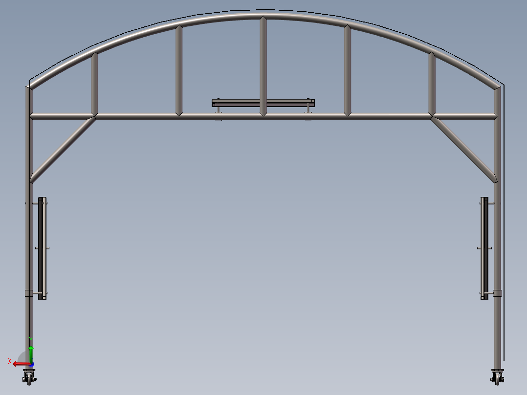 可移动折叠雨棚后视图