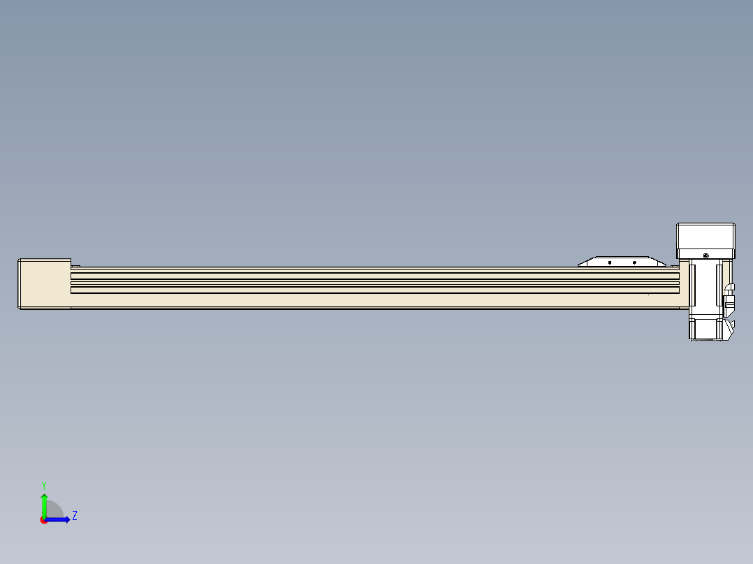 同步带全封闭直线模组TPA-HCB-65S-90-L550-ML-Y-P10-N3左视图