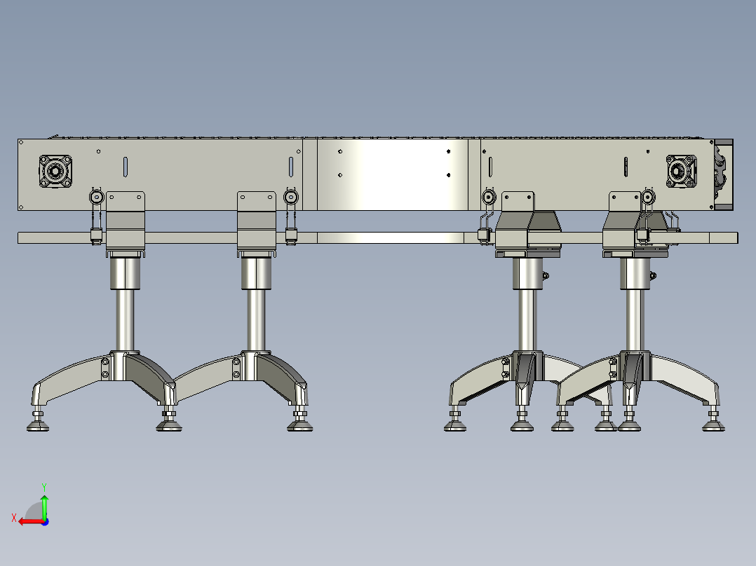 PRT链式输送机---stp后视图