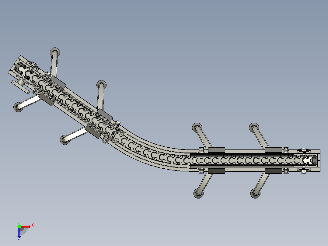 PRT链式输送机---stp俯视图