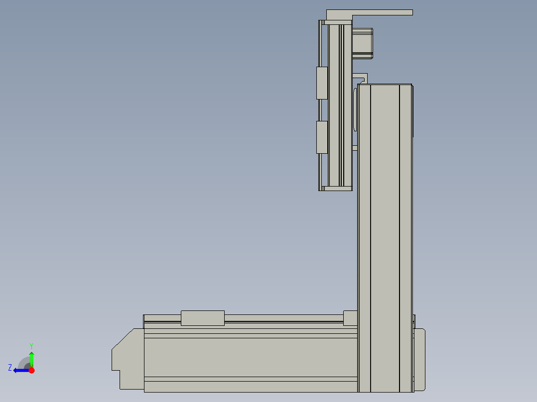 同步带桌面式平台B6331-57步进版右视图