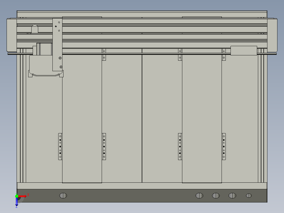 同步带桌面式平台B6331-57步进版俯视图