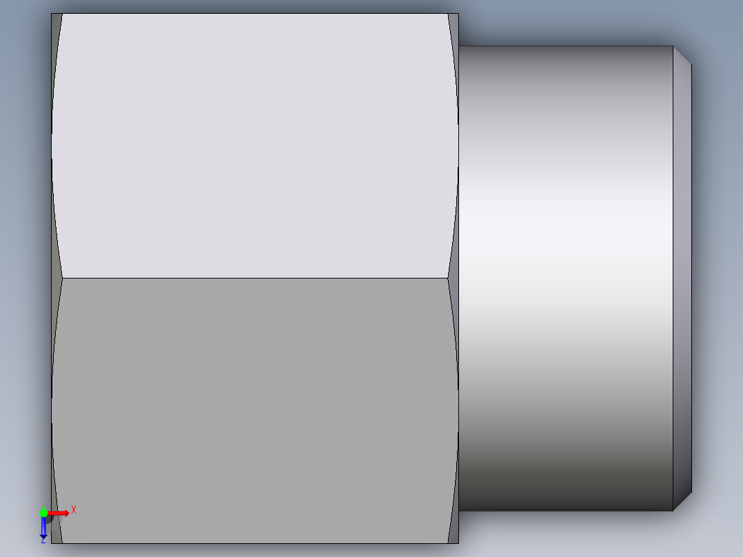 卡套式工业通用硬管接头EO_Swivel_connector_GAI25SRCFX俯视图